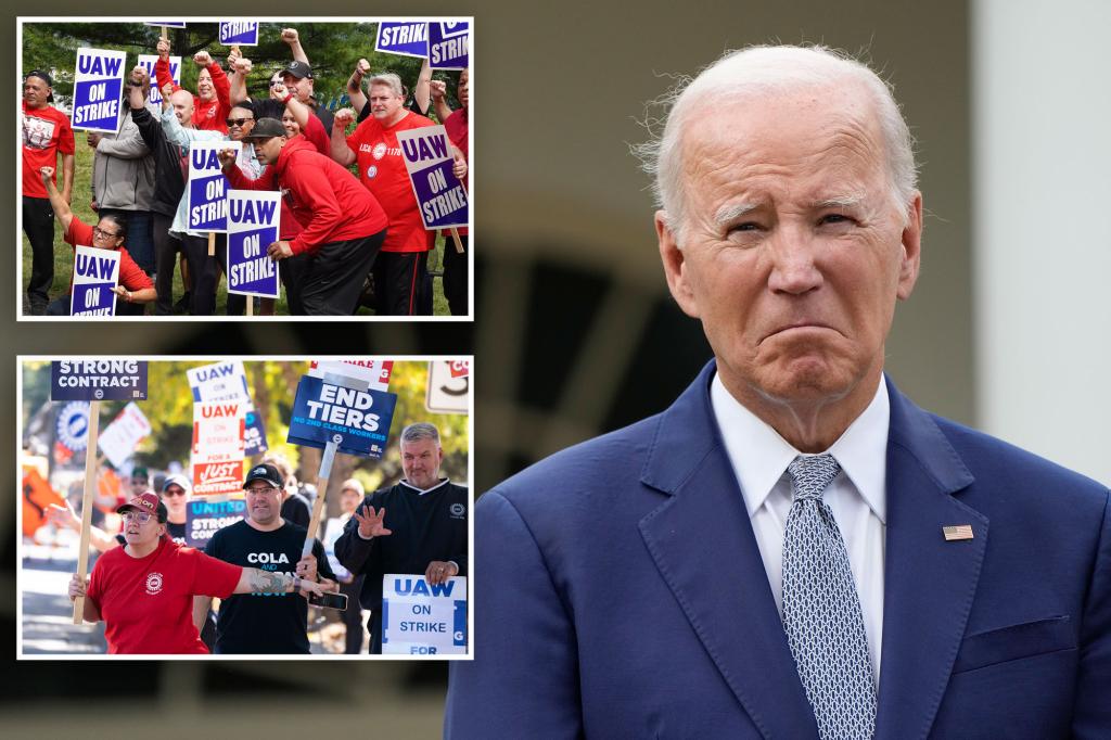 Biden to âjoin the picket lineâ with UAW strikers: ‘Time for a win-win agreement’